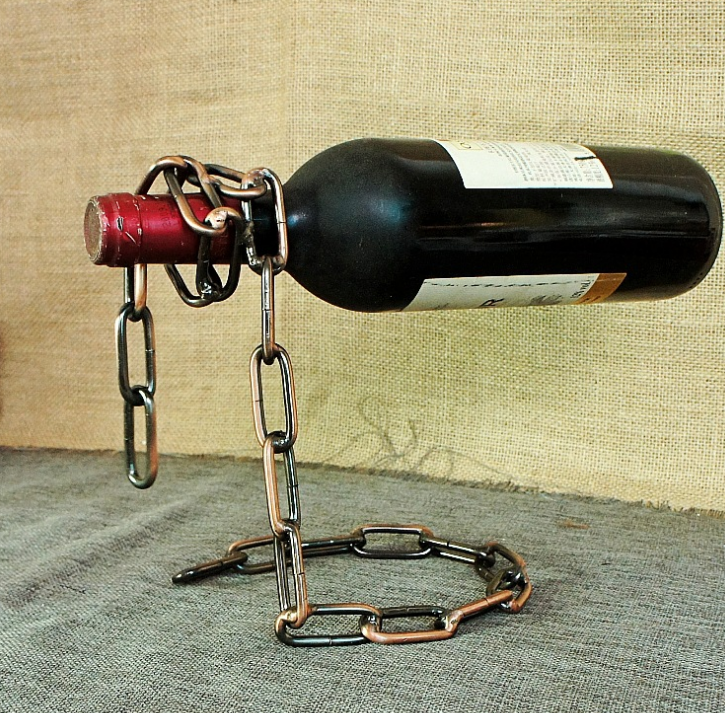 Creative Wine Bottle Holder Floating Illusion