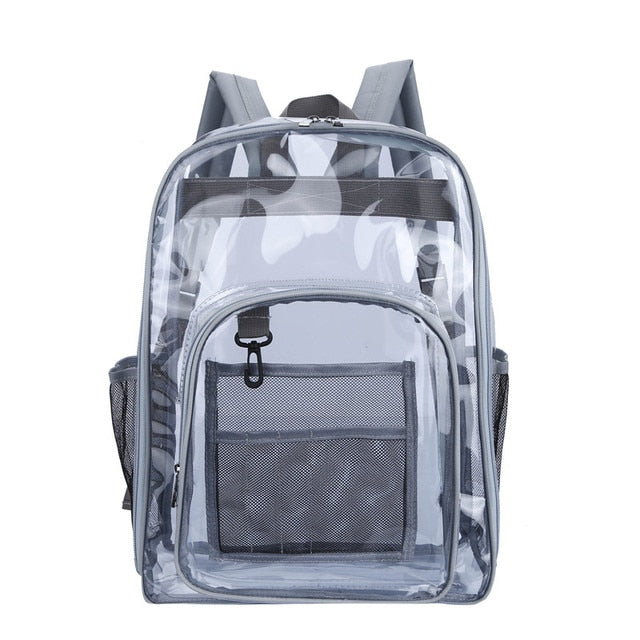 Transparent PVC Set Waterproof Backpack Unisex Large Capacity