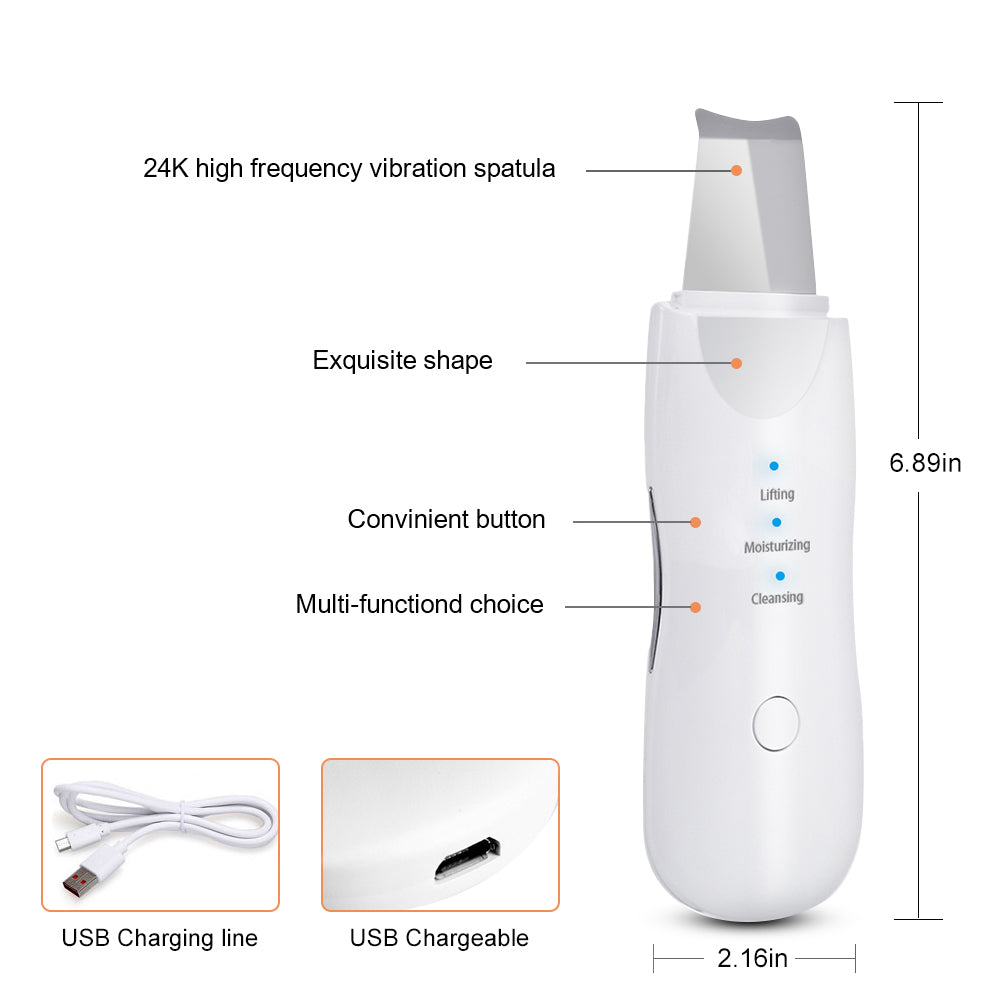 Ultrasonic Facial Scrubber Pore Cleaner