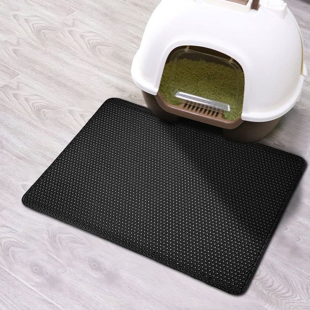 Waterproof Double Layer Pet Litter Box Mat Non-Slip Washable Cat Pad