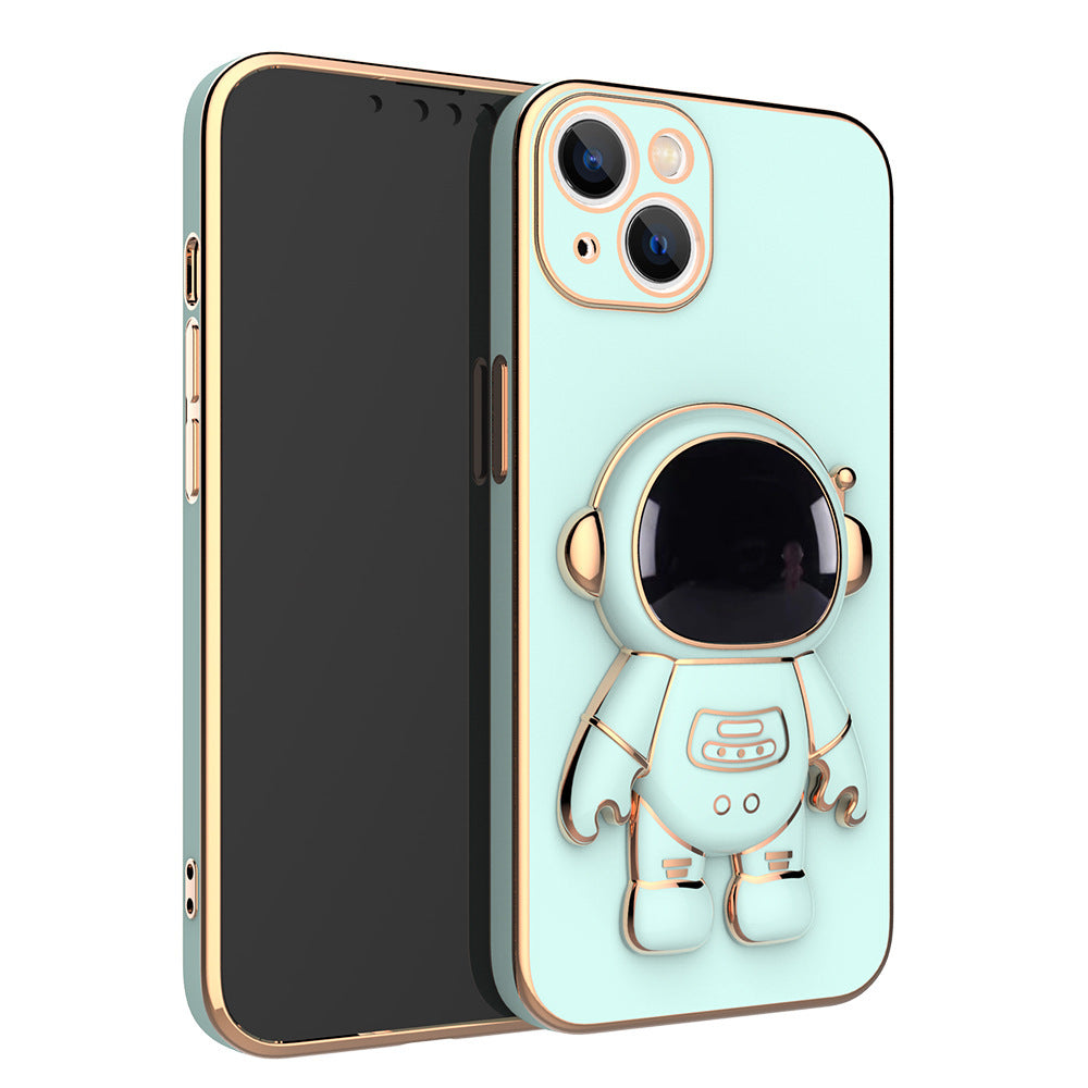 3D Astronaut Phone Case with Anti-Drop Electroplating Bracket