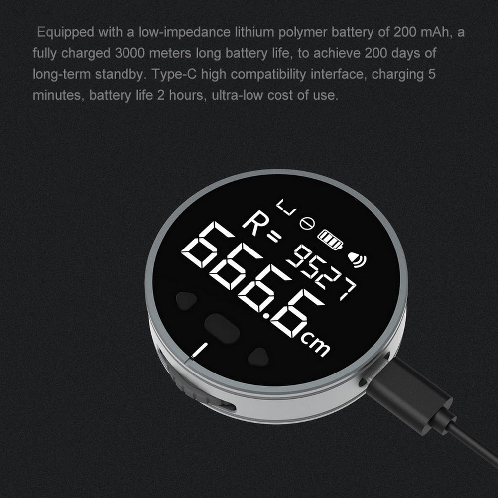 High Definition Electronic Measuring Ruler Tape Measure - Digital LCD Display