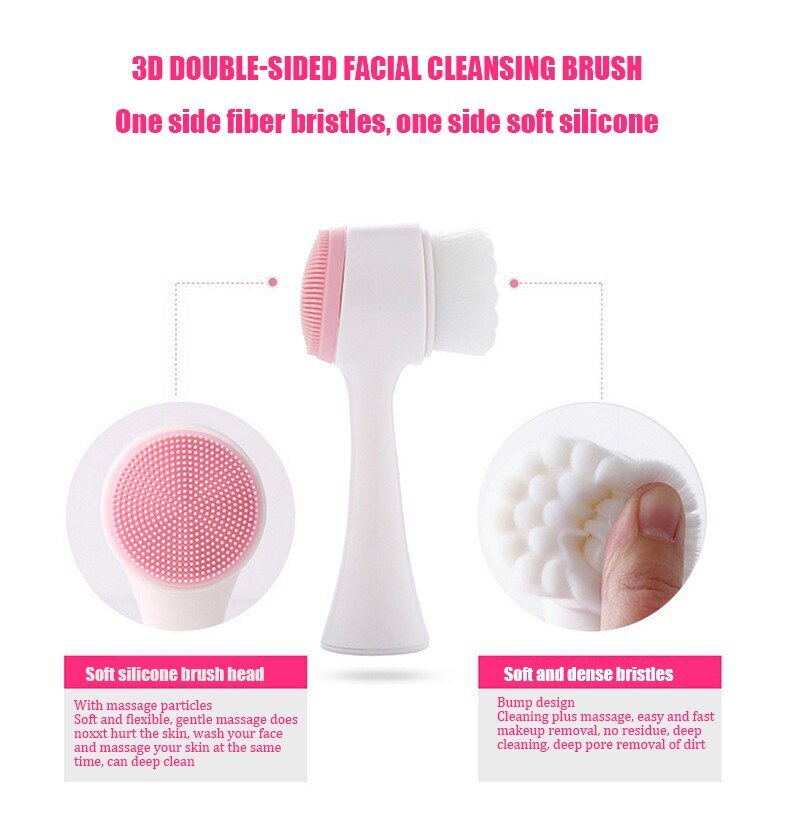 3D Bilateral Silicone Facial Cleanser