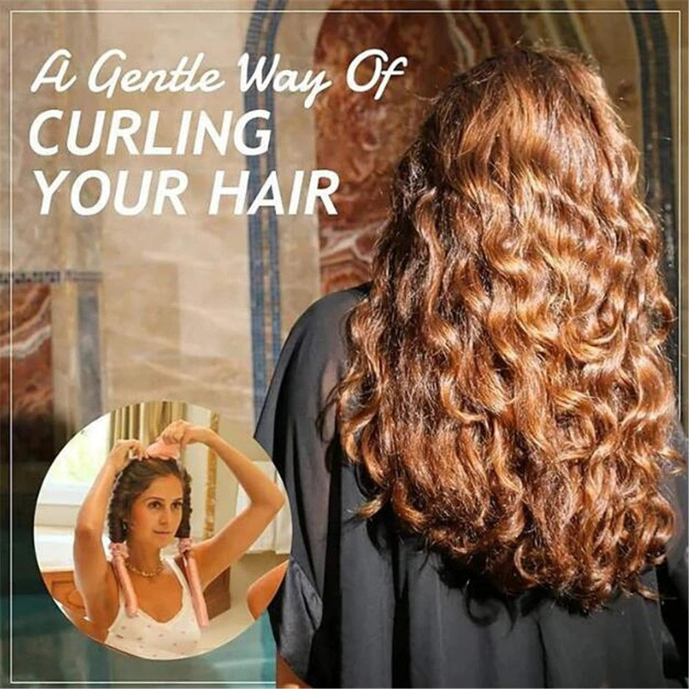 Heatless Curling Rod Silk Headband Styling Tool