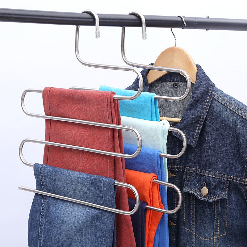 Stainless Steel Pants Storage Hangers