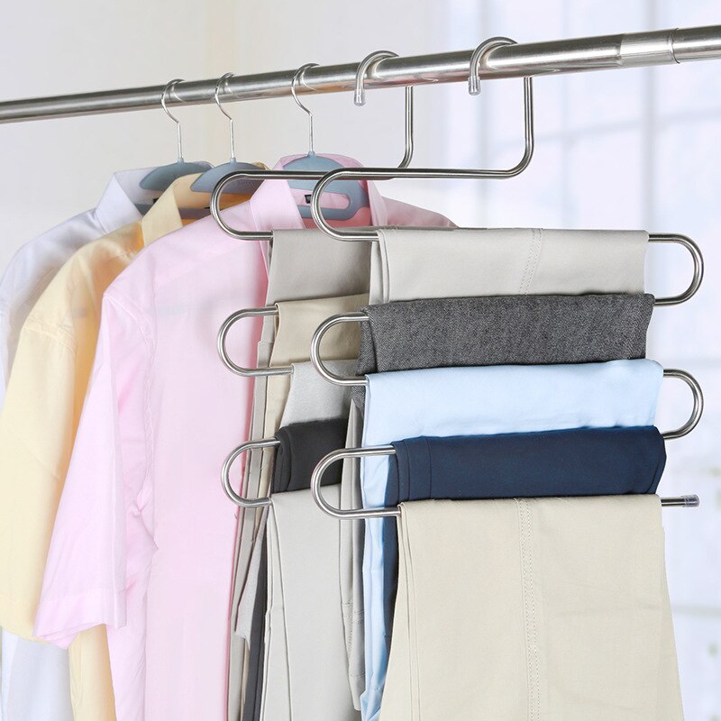 Stainless Steel Pants Storage Hangers