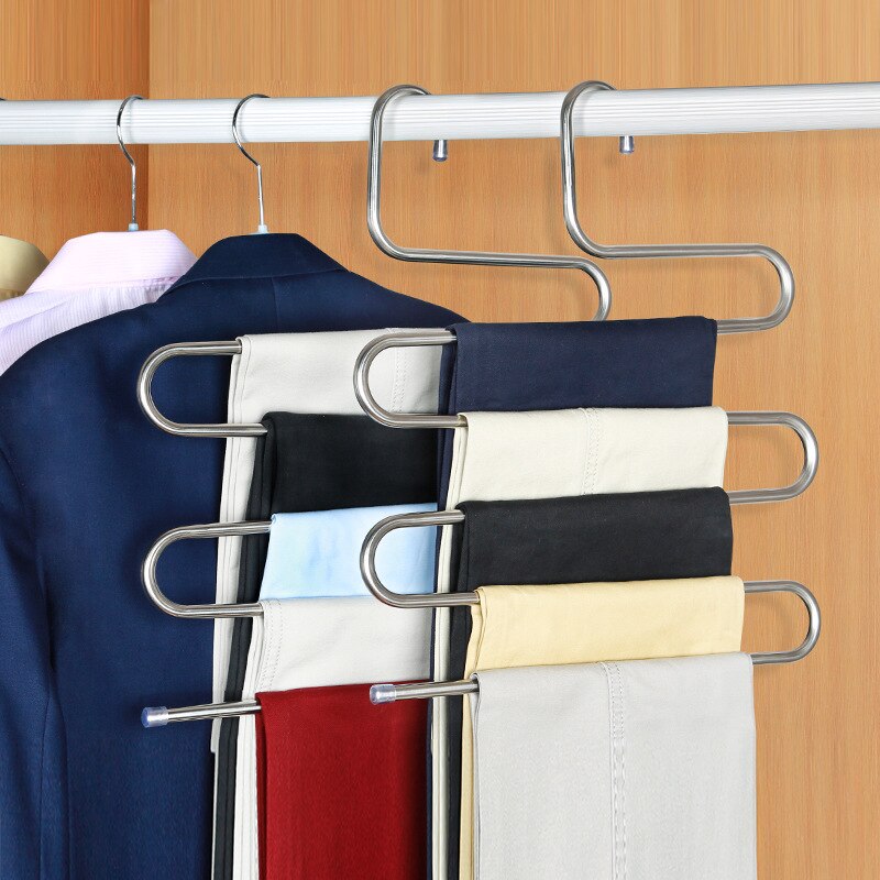 Stainless Steel Pants Storage Hangers