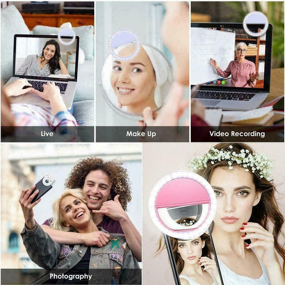 USB charge LED selfie ring light