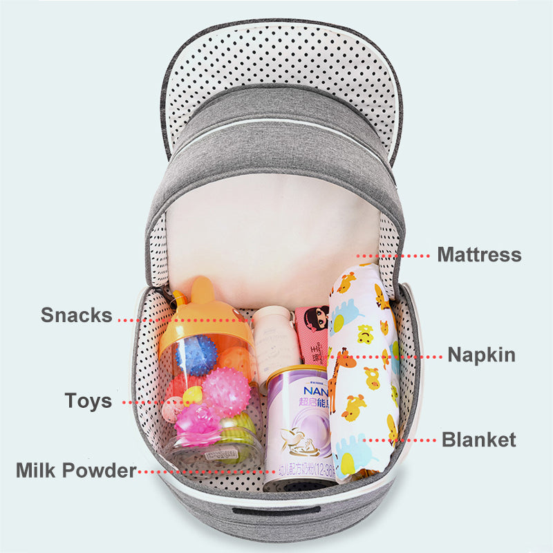 Portable Removable Folding Baby Crib Mommy Bag