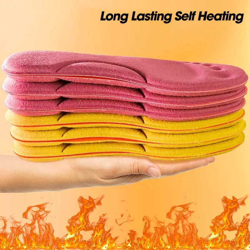 Self-heated Insole Foot Massage Thermal Thicken Memory Foam Shoe Pads