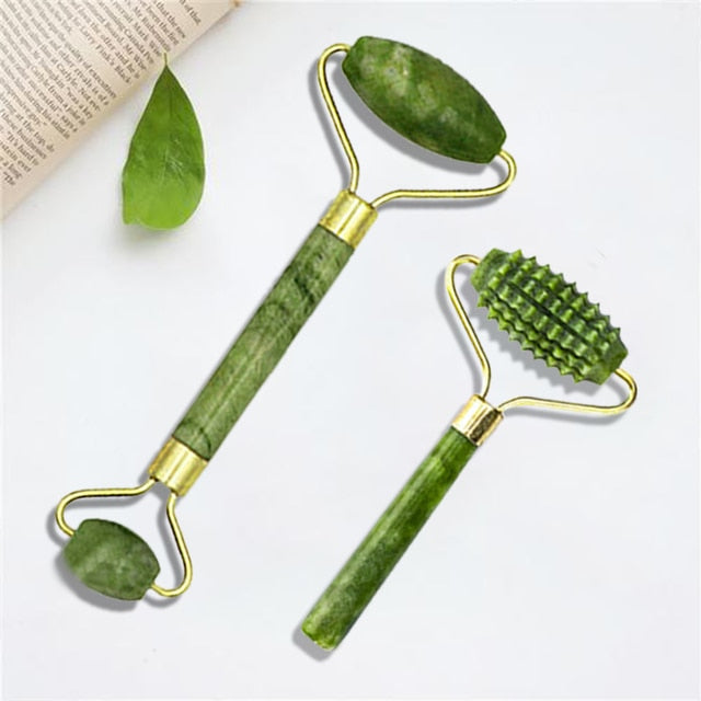 Natural Massager For Face Gouache Scraper, Jade Roller, Gua sha Scraper, Microneedle Roller, Face Gua Sha