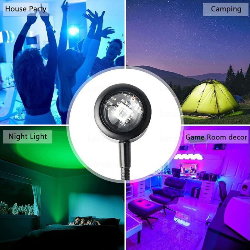 LED Rainbow Neon USB Sunset Light Projector Photography Wall Atmosphere