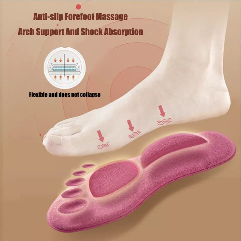 Self-heated Insole Foot Massage Thermal Thicken Memory Foam Shoe Pads